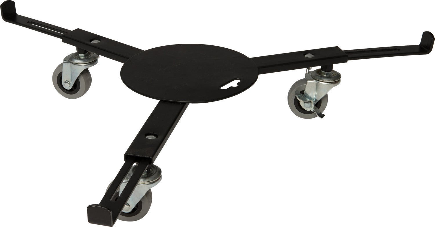 Intratuin verstelbare plantentrolley zwart D 40 H 11,5 cm