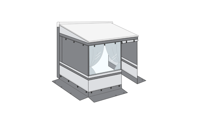 Fiamma F45s Privacy Room Light Van 260 Markisenvorzelt