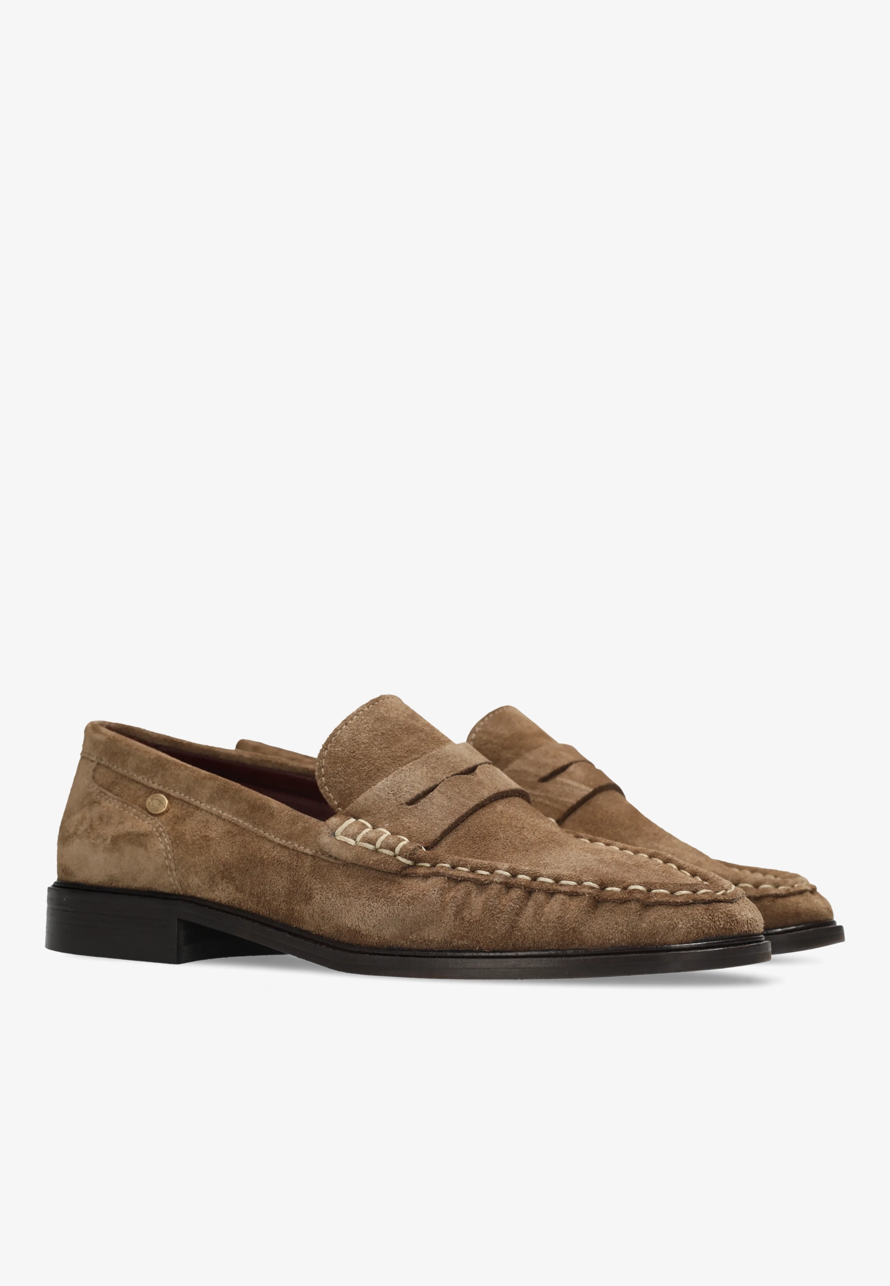 BODIL BEAU Loafer suede Taupe
