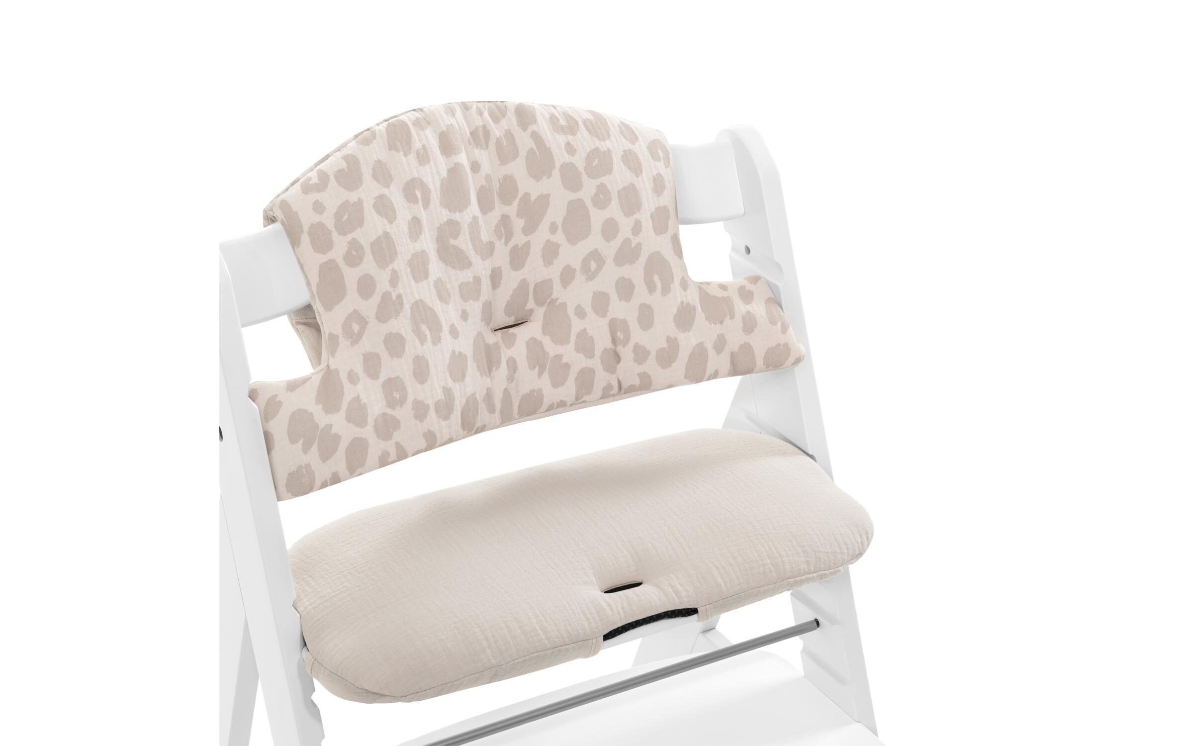 Sitzkissen Select Muslin Leo Natural zu Alpha+Hochwertige Hochstuhlauflage