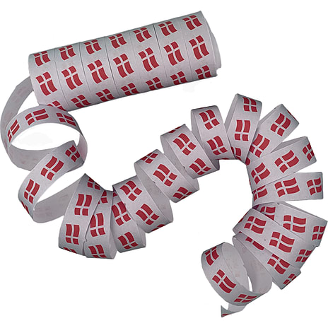 Serpentiner 2-pak - Dannebrog