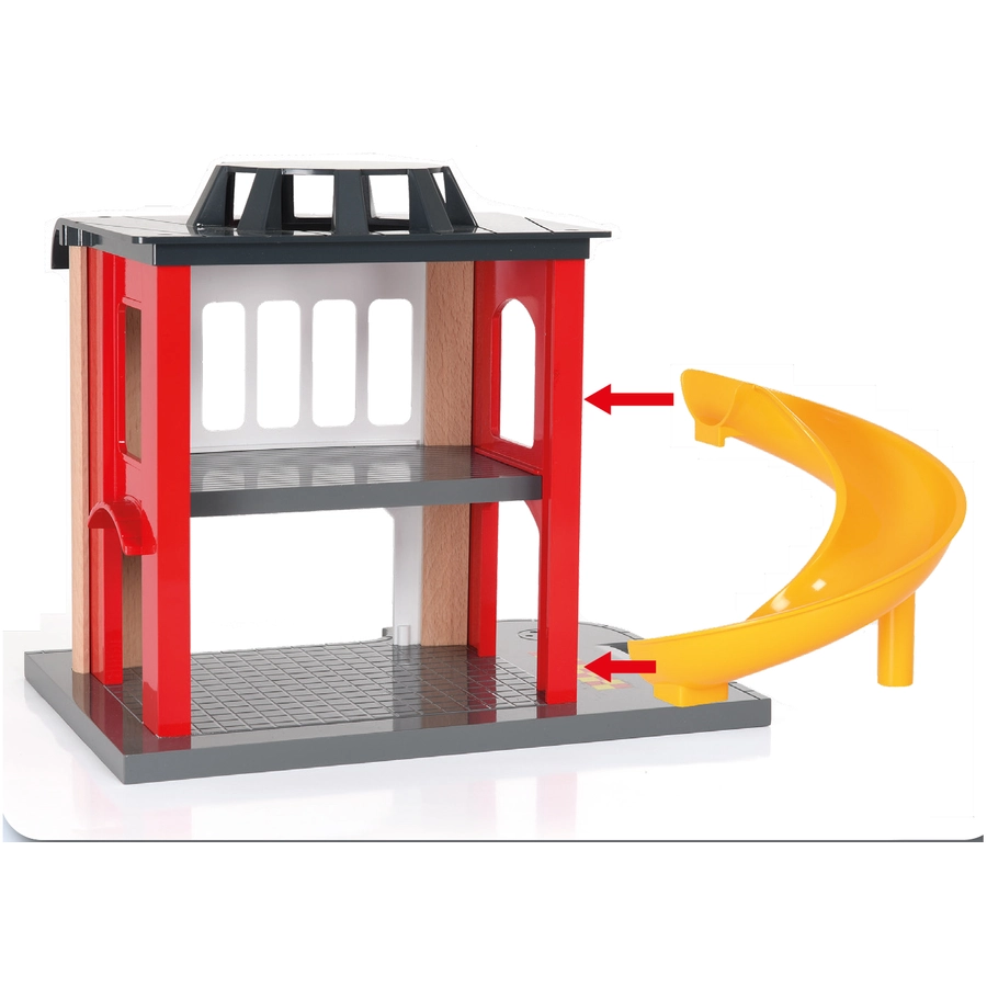 BRIO® WORLD Große Feuerwehr-Station mit Einsatzfahrzeug 33833
