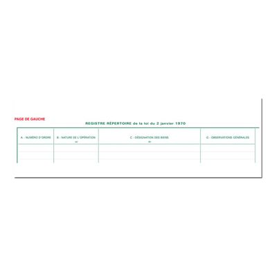 Exacompta - Piqûre pour agents immobiliers et marchands de biens - 25 x 32 cm - 80 pages