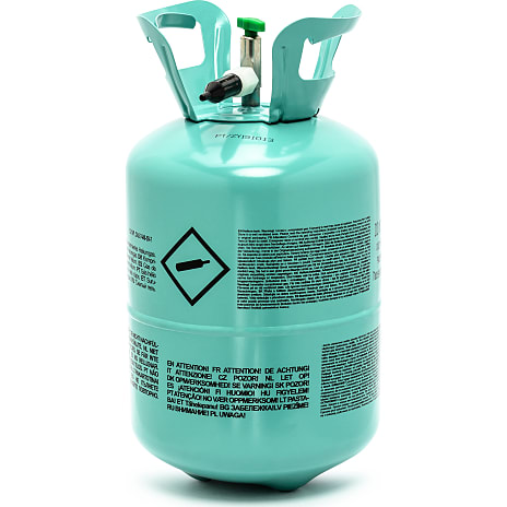 Helium tank med helium - Mintfarvet