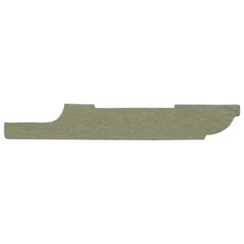 Hoge plint kwartrond wit 1,2 x 7,9