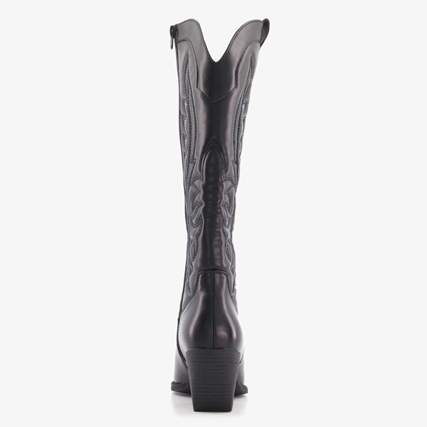Blue Box dames western boots zwart