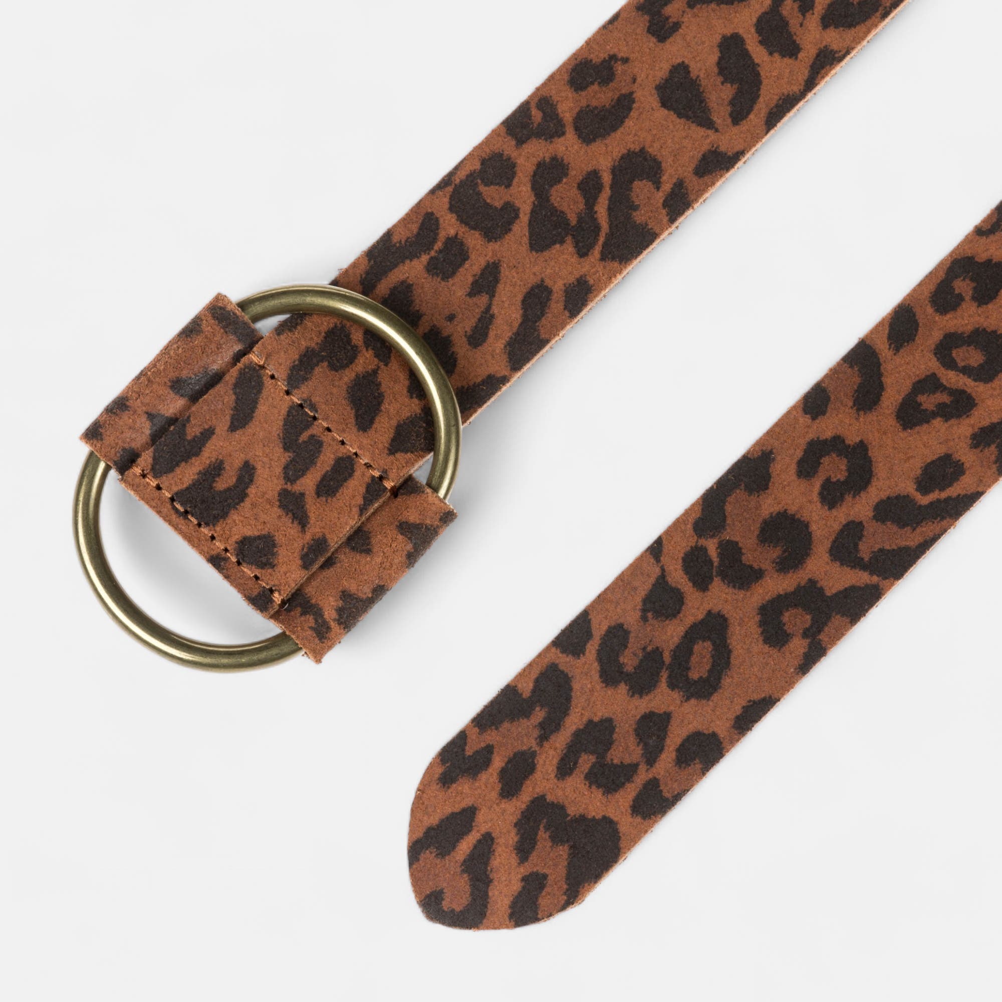 Ceinture en cuir beige