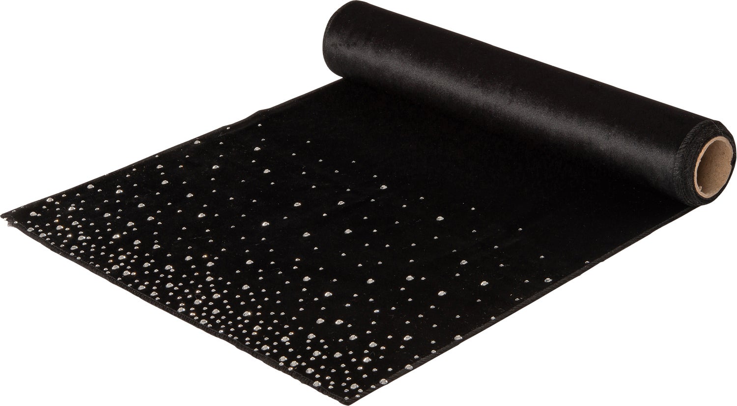 Intratuin tafelloper Strass zwart / zilver 180 x 35 cm