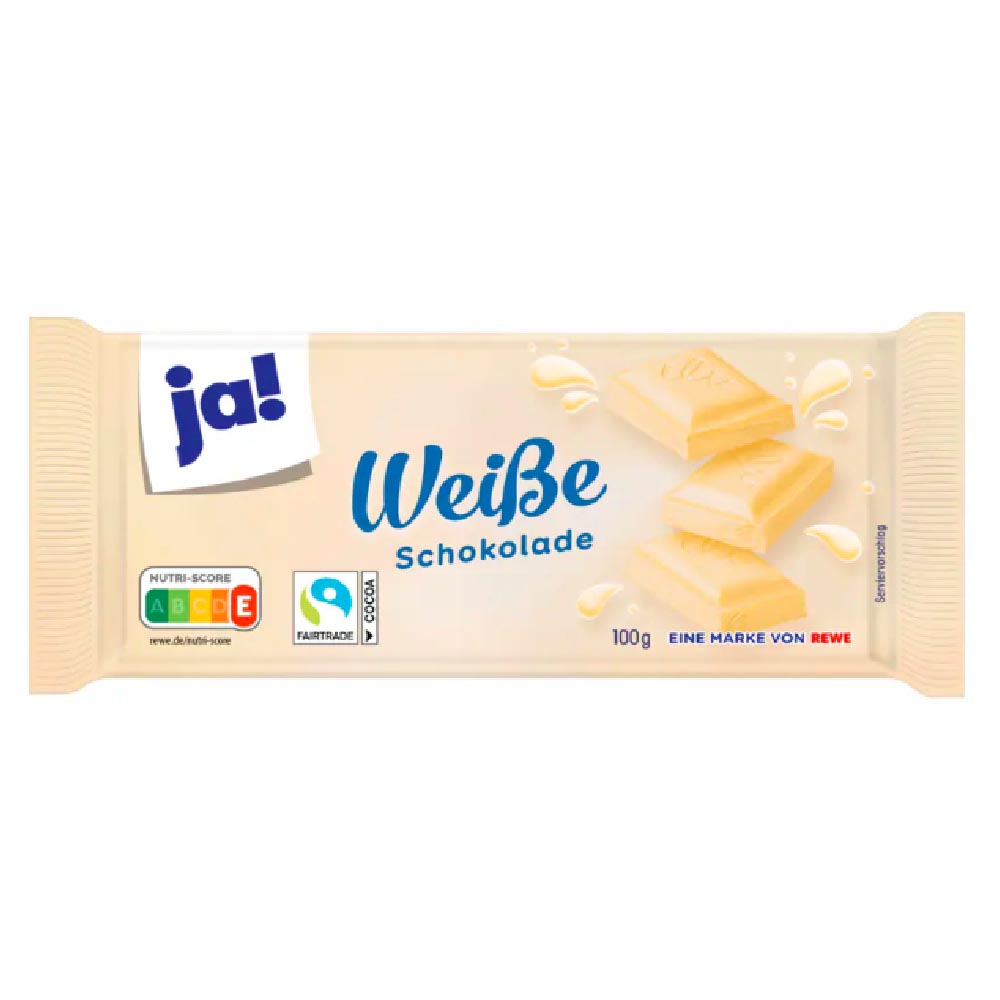 ja! Weiße Schokolade 100g MHD:10.9.25