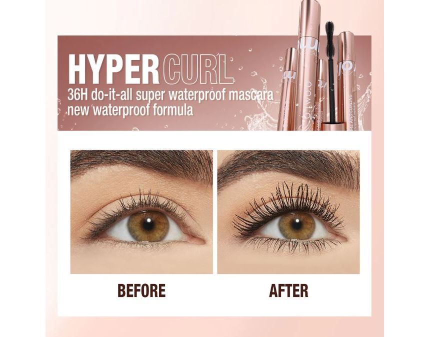 O.TWO.O - Super Stay Long Lasting Waterproof Zwarte Mascara