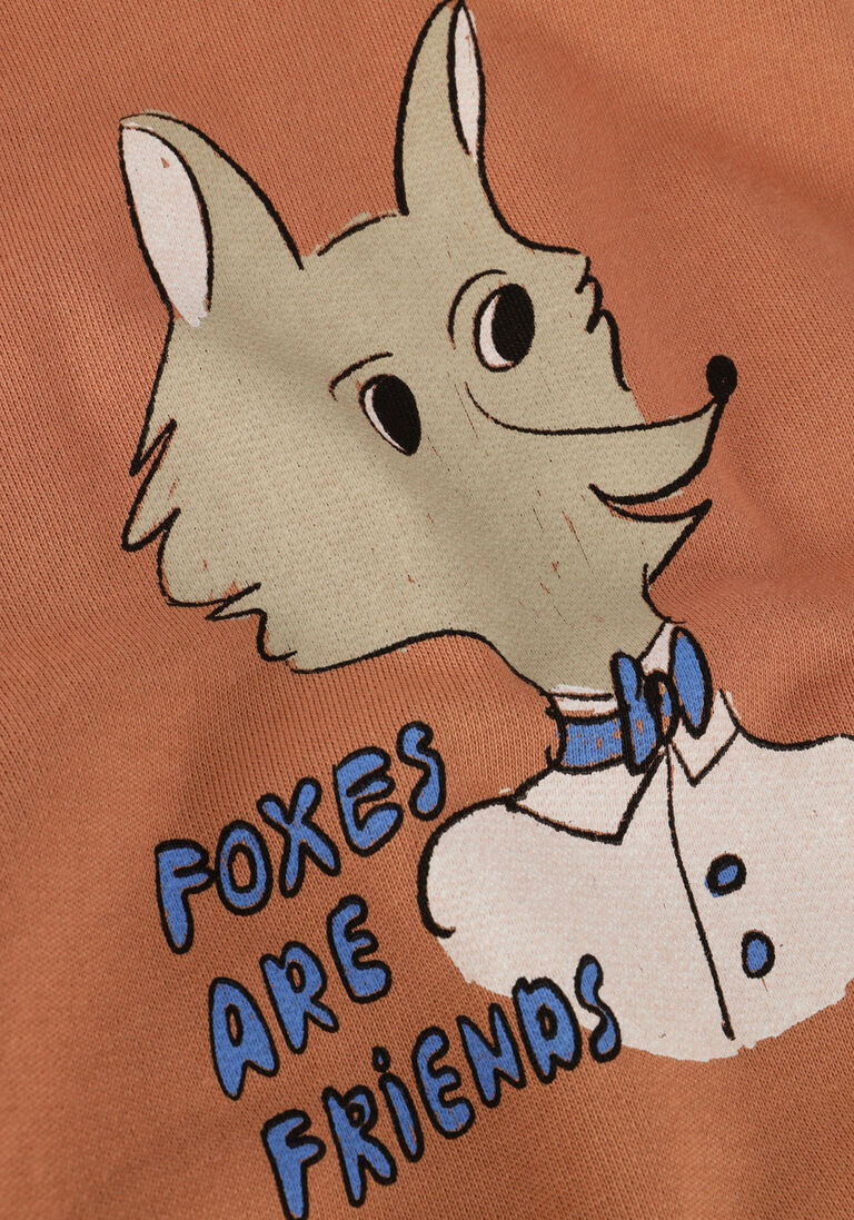 WANDER & WONDER bruine wander & wonder sweater fox hoodie