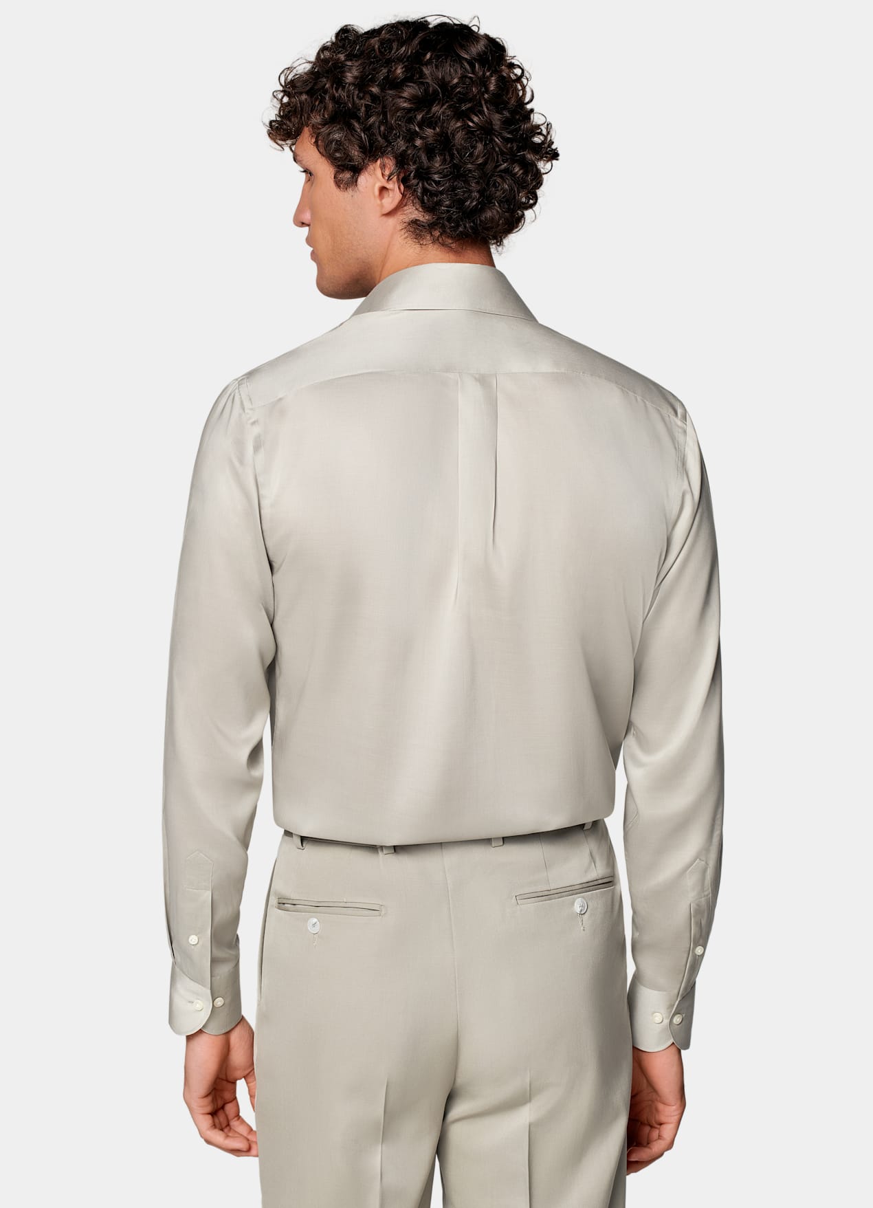 Chemise coupe Slim vert clair