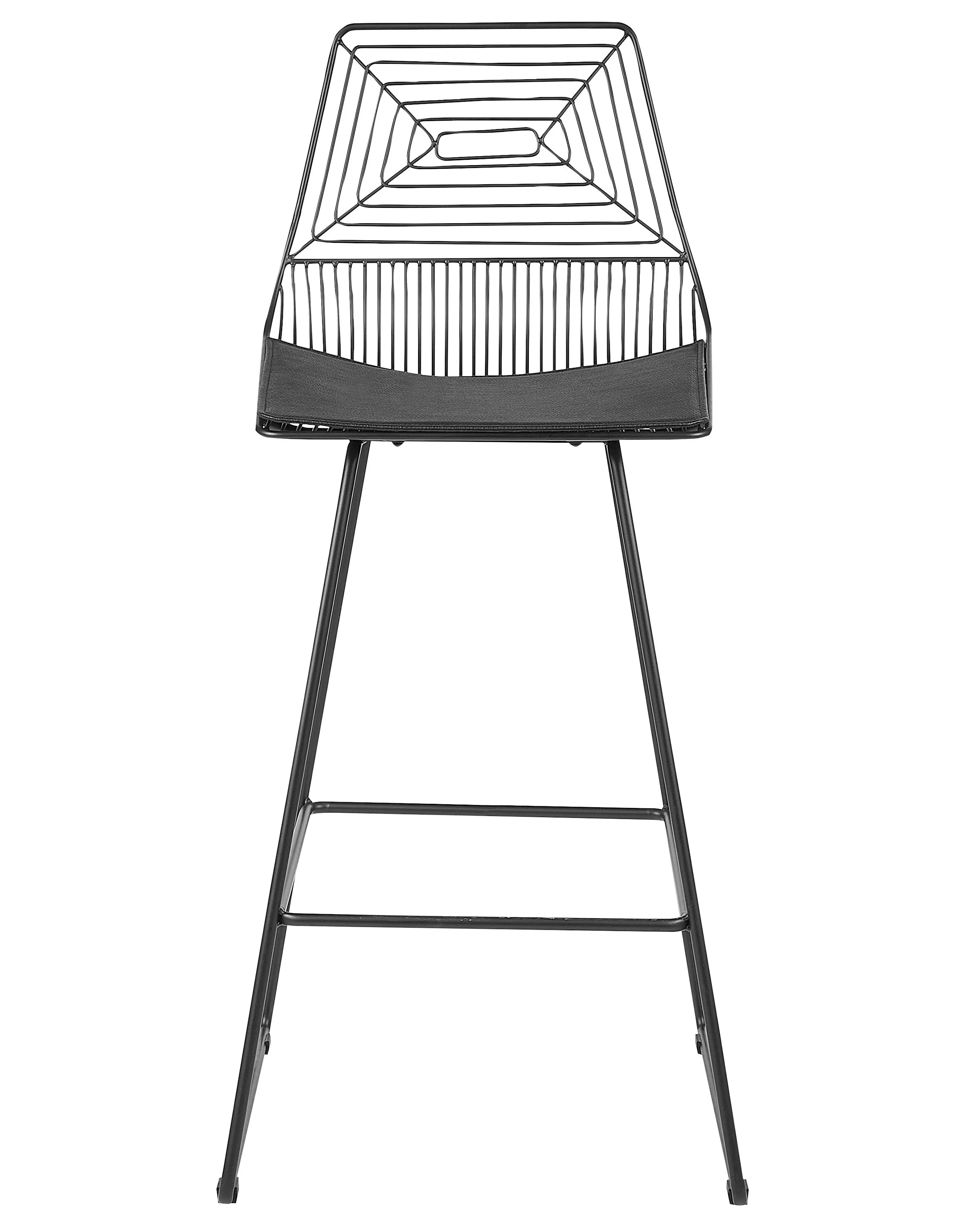 Set van 2 barstoelen BISBEE Metaal Zwart