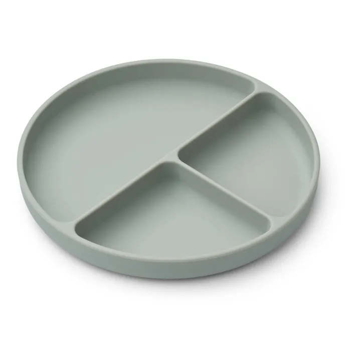 Liewood Assiette compartimenté Frodo et son couvercle | Bleu