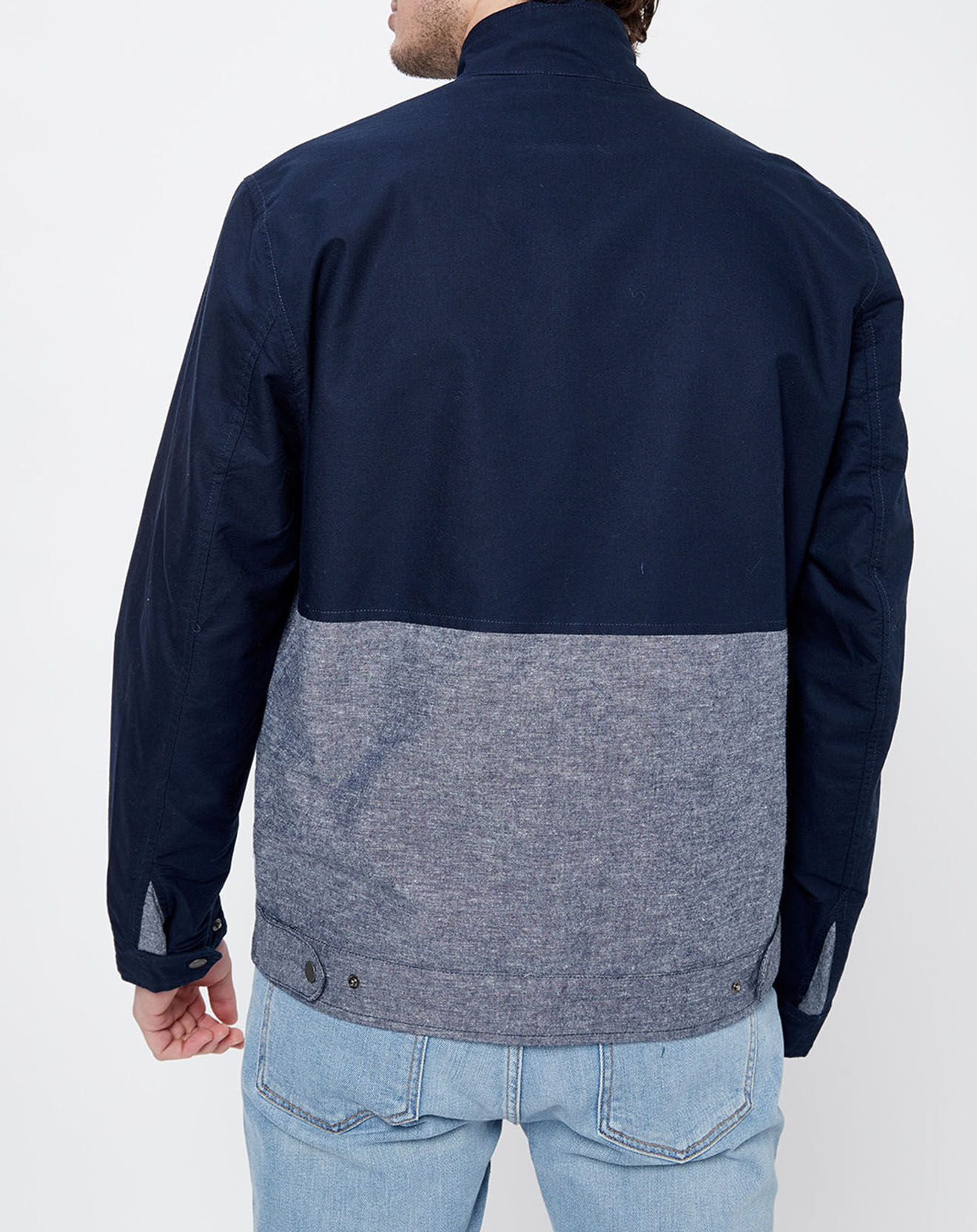 Pepe Jeans Blouson bimatière denim Tilos bleu marine