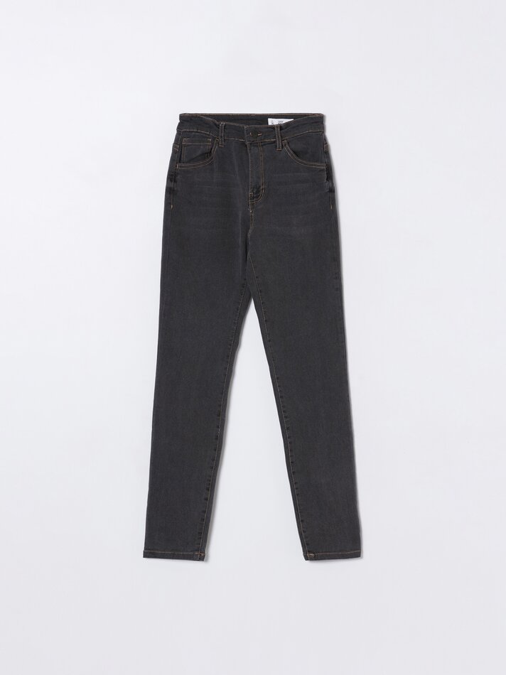 Calça jeans skinny - Cinza chumbo