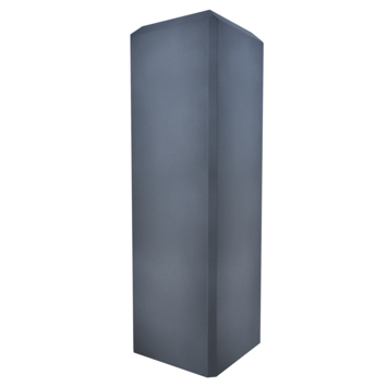 Betonpoer met plaat antraciet 18 x 18 x 58 cm