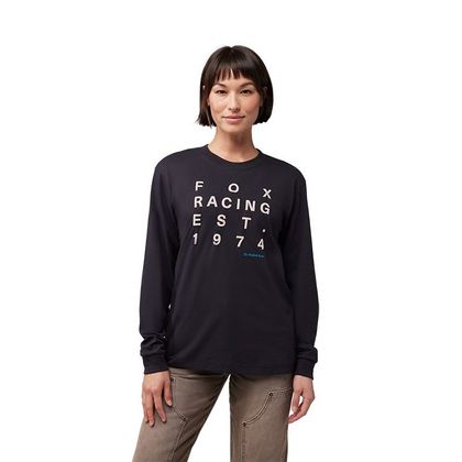 T-shirt manches longues Fox EST.1974 FEMME - Noir