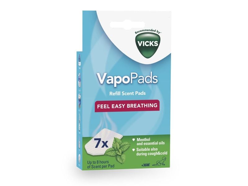 Vicks Vapo Pads Nachfüllpackung Menthol 7 Stück Für Inhalator VH7 V1