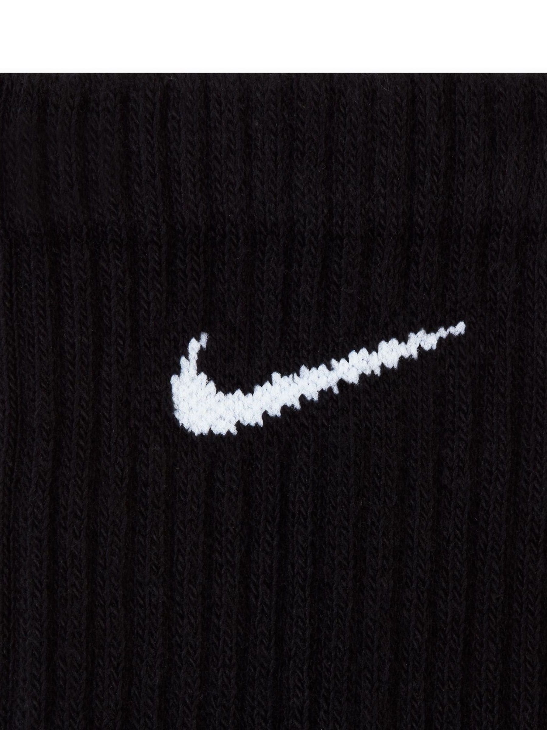 Zwart - Ronde hals - Nike Everyday set van 3 paar verzachte sokken met boord