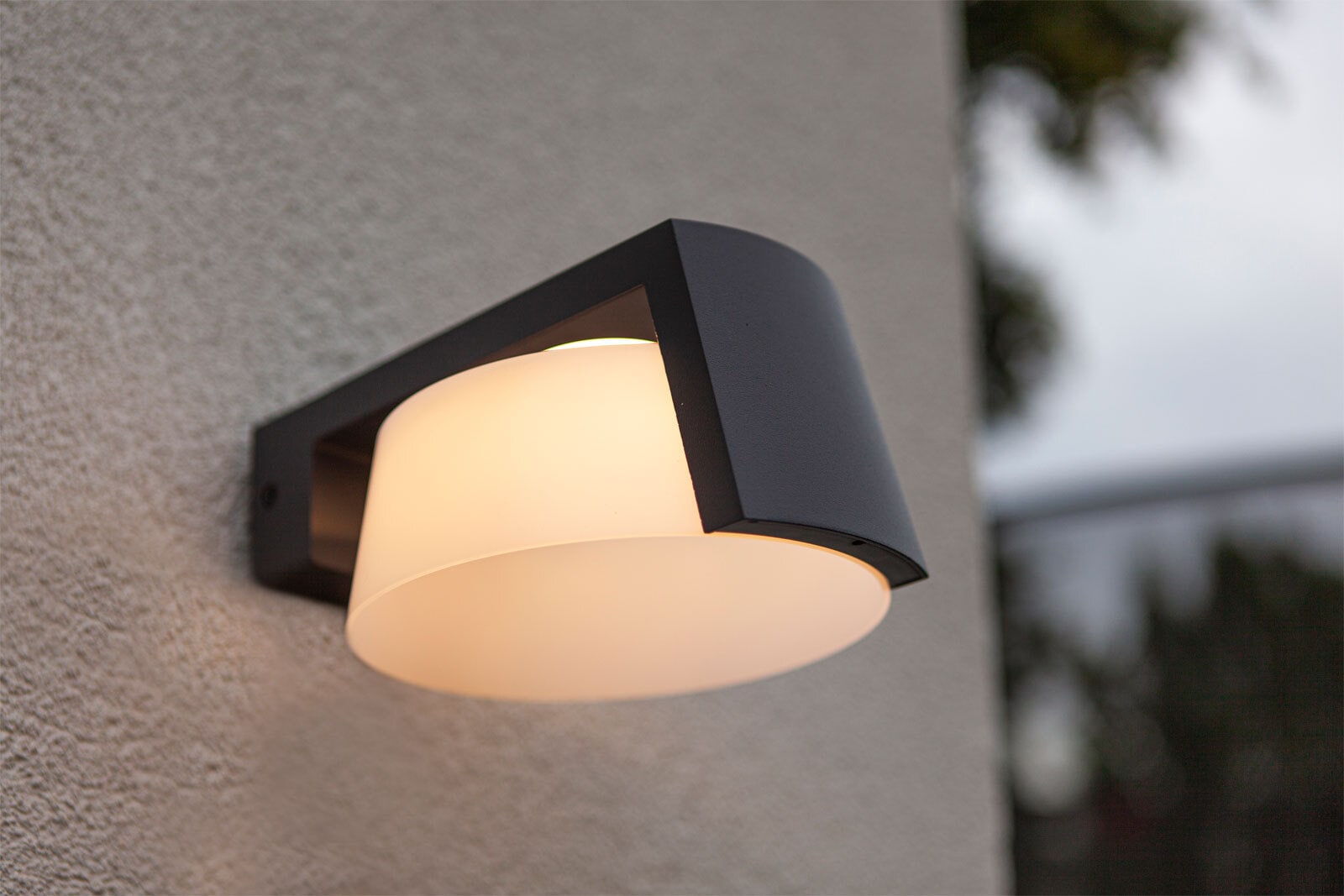 ECO-LIGHT LED Außenwandleuchte MOON anthrazit