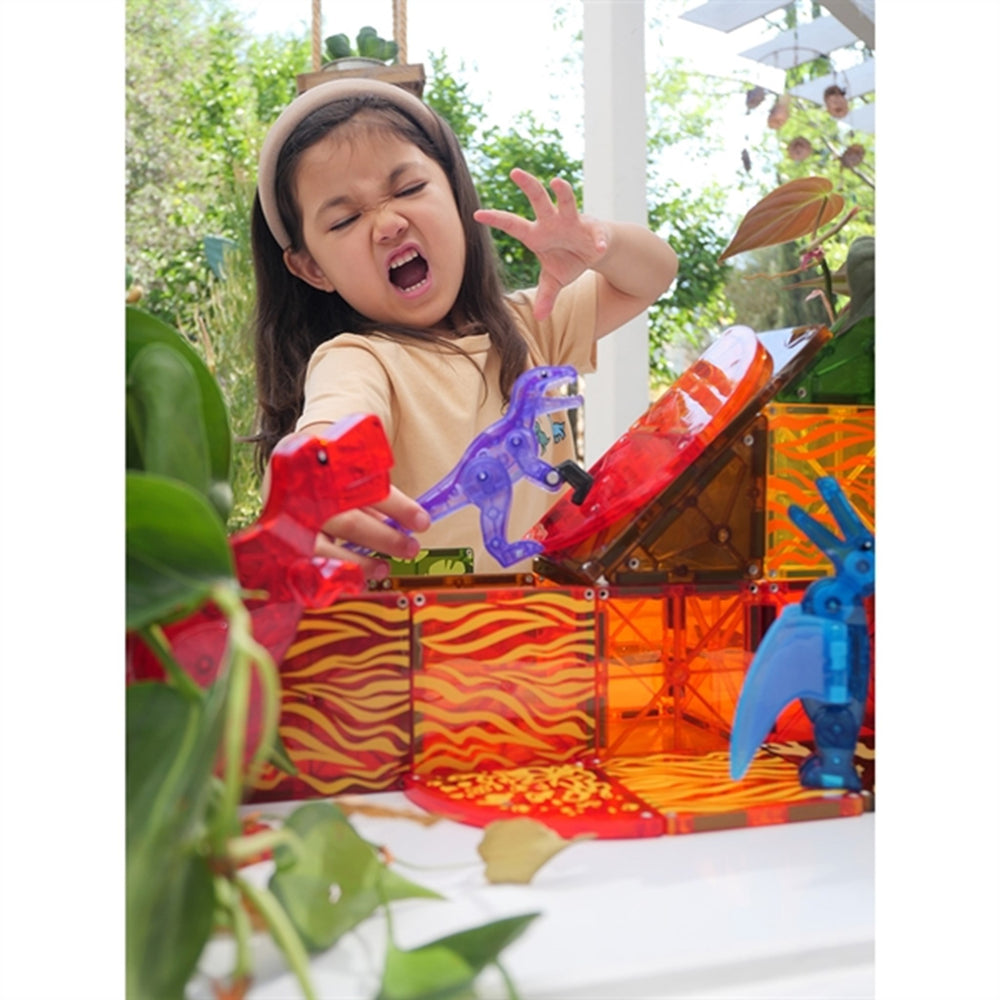 Køb Magna-Tiles® Dino World - Magnetsæt 40 Dele