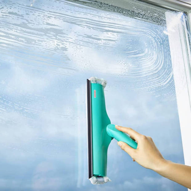 Leifheit Raamwisser 3in1 28 cm met telescoopsteel en draaiknop (110-190 cm) - Click System