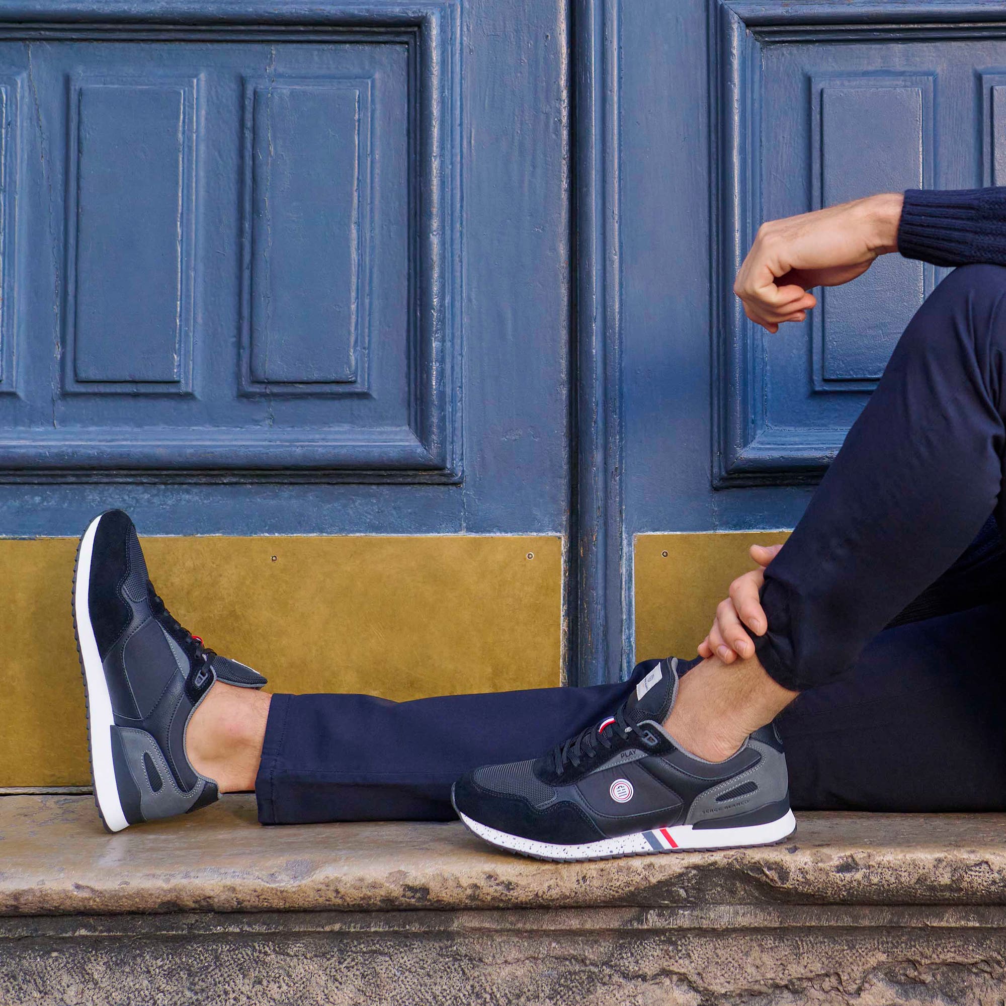 Baskets basses Homme bleu marine