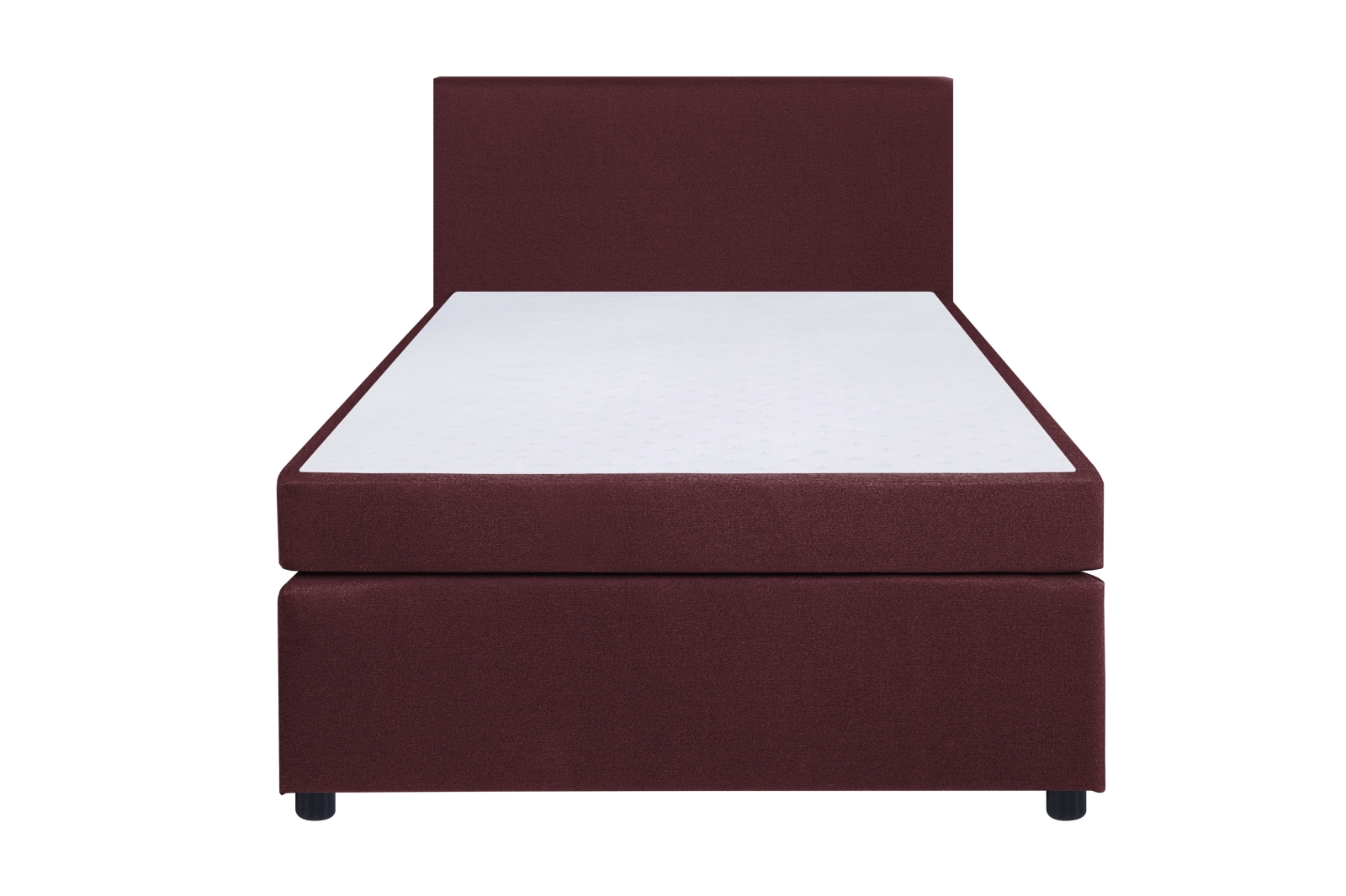 Boxspringbett - rot - H3 - 140x200 cm