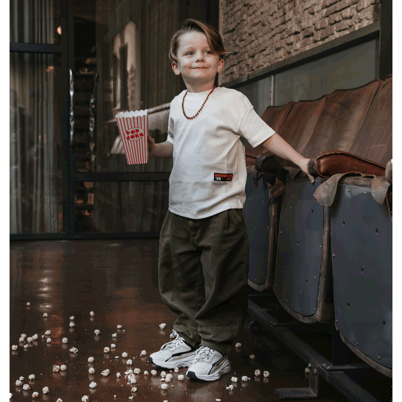 Shoesme chunky witte sneaker Microleer | Jongens schoenen
