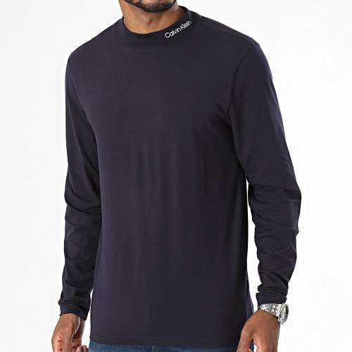 Tee Shirt Manches Longues Logo 2757 Bleu Marine