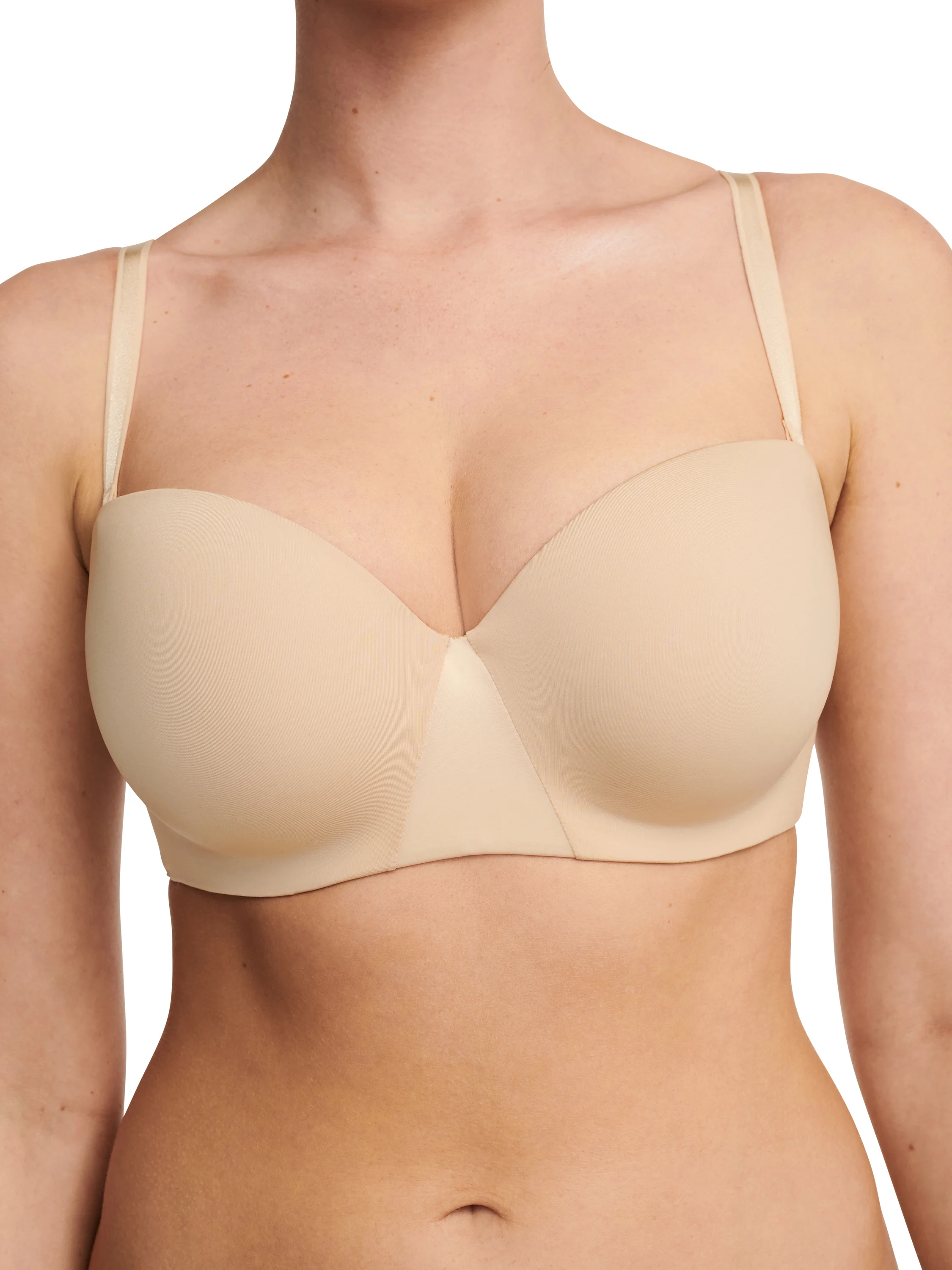 ESSENTIALL - Soutien-gorge bandeau coques bretelles amovibles | Beige