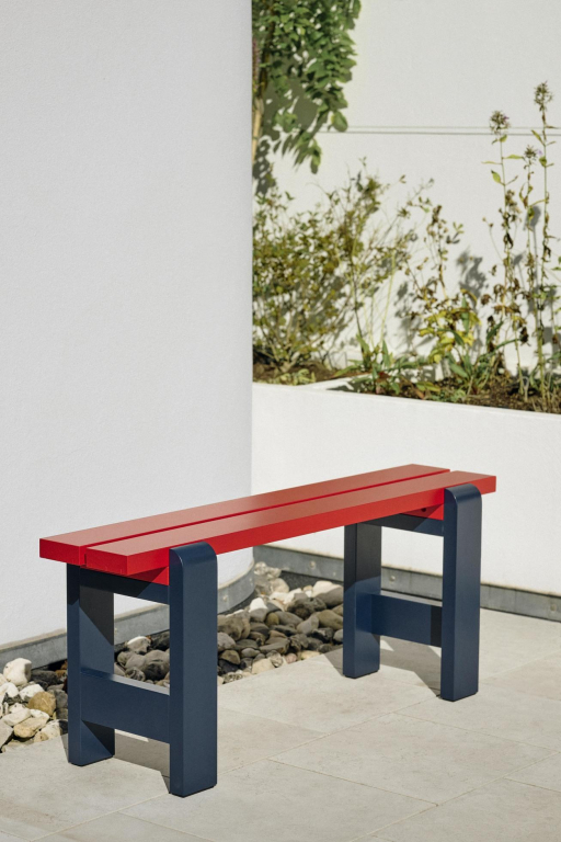 Hay Weekday eetbank duo 111 winre red/steel blue