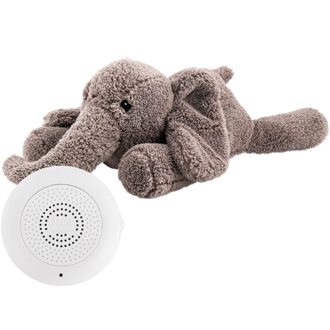 Flow amsterdam knuffelolifant met hartslag oplaadbaar - grijs