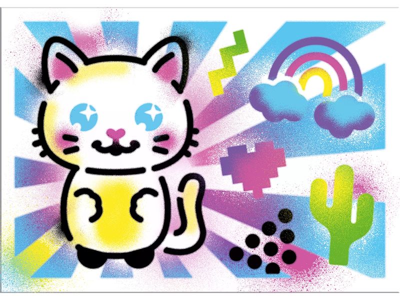 Canal Toys Bastelset Airbrush Art Activity Case Kunstset mit batteriebetriebener Airbrush-Pistole