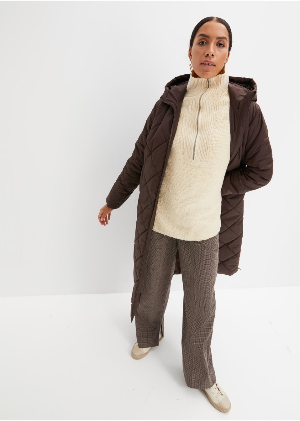 Manteau matelassé et rembourré à capuche