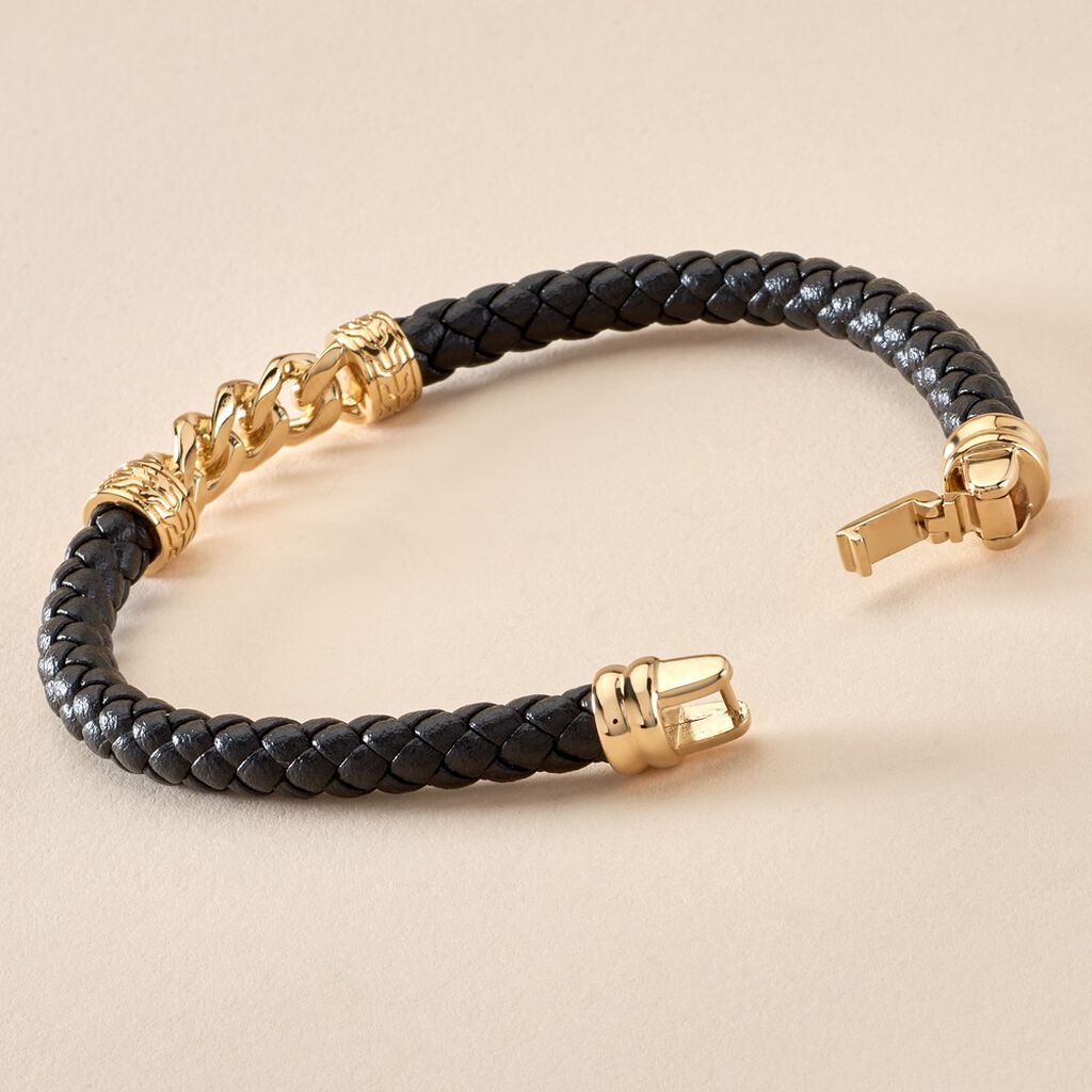 Bracelet Mani Plaque Or Doré