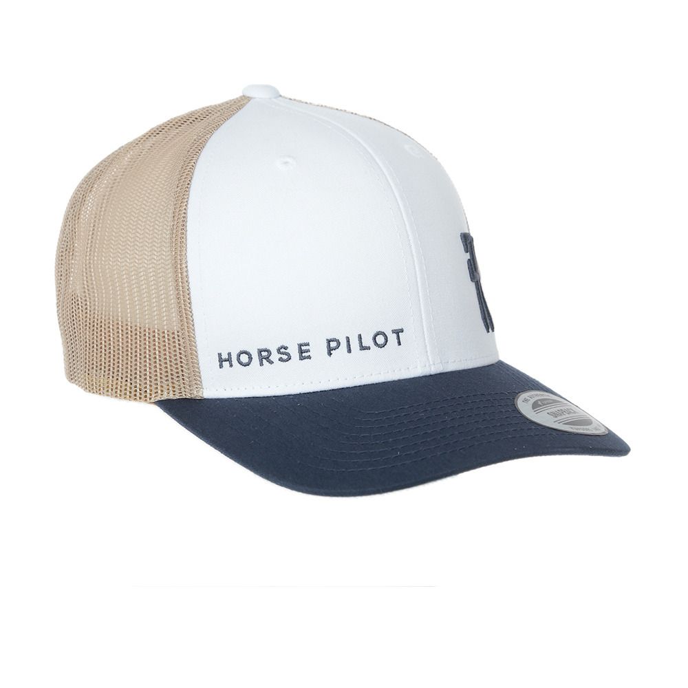 Horse Pilot TRUCKER  - Casquette white/navy