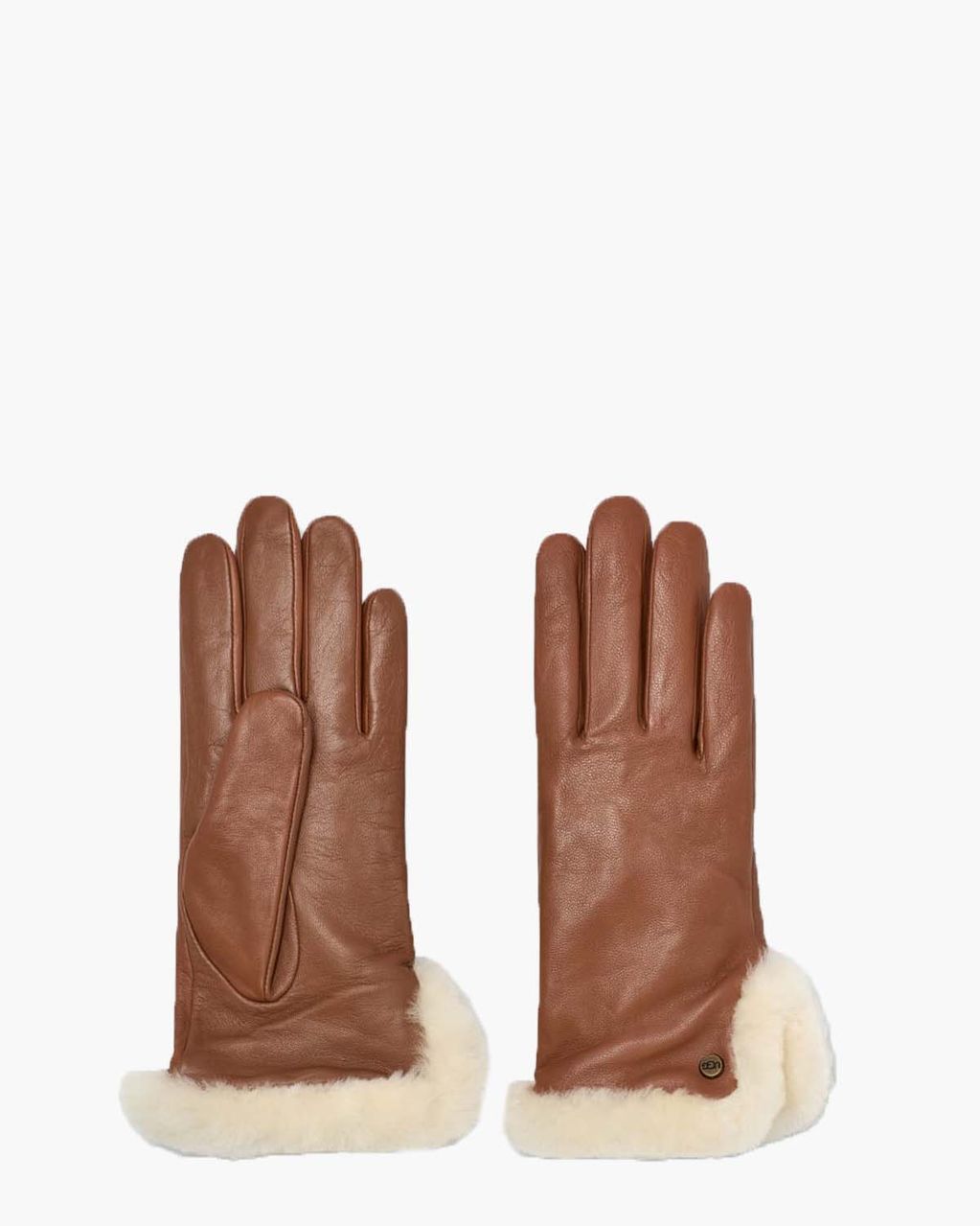 UGG Leather Sheepskin Vent Glove Chestnut Dameshandschoenen
