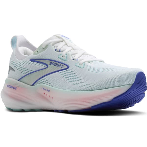 Chaussure running BROOKS GLYCERIN GTS 22 W WHITE/LIMPET SHELL/AMPARO BLUE