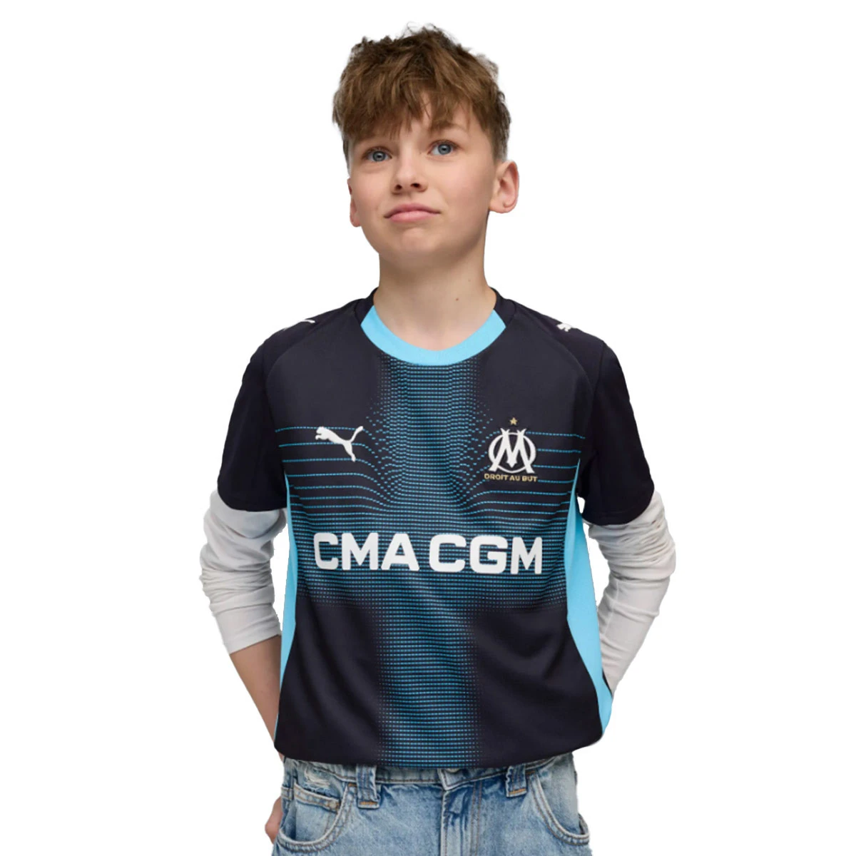Camisola Puma Olympique Marselha Segundo Equipamento 2025-2026 Criança