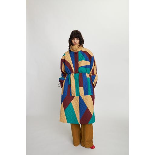 Stella Nova Patchwork Frakke, Multicolour, S/M