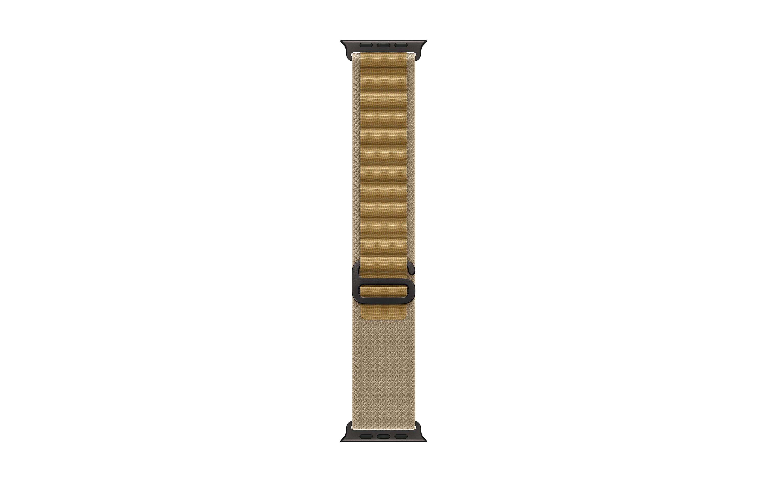Alpine Loop 49 mm Hellbraun/Schwarz MRobustes Armband zu Apple Watch Ultra