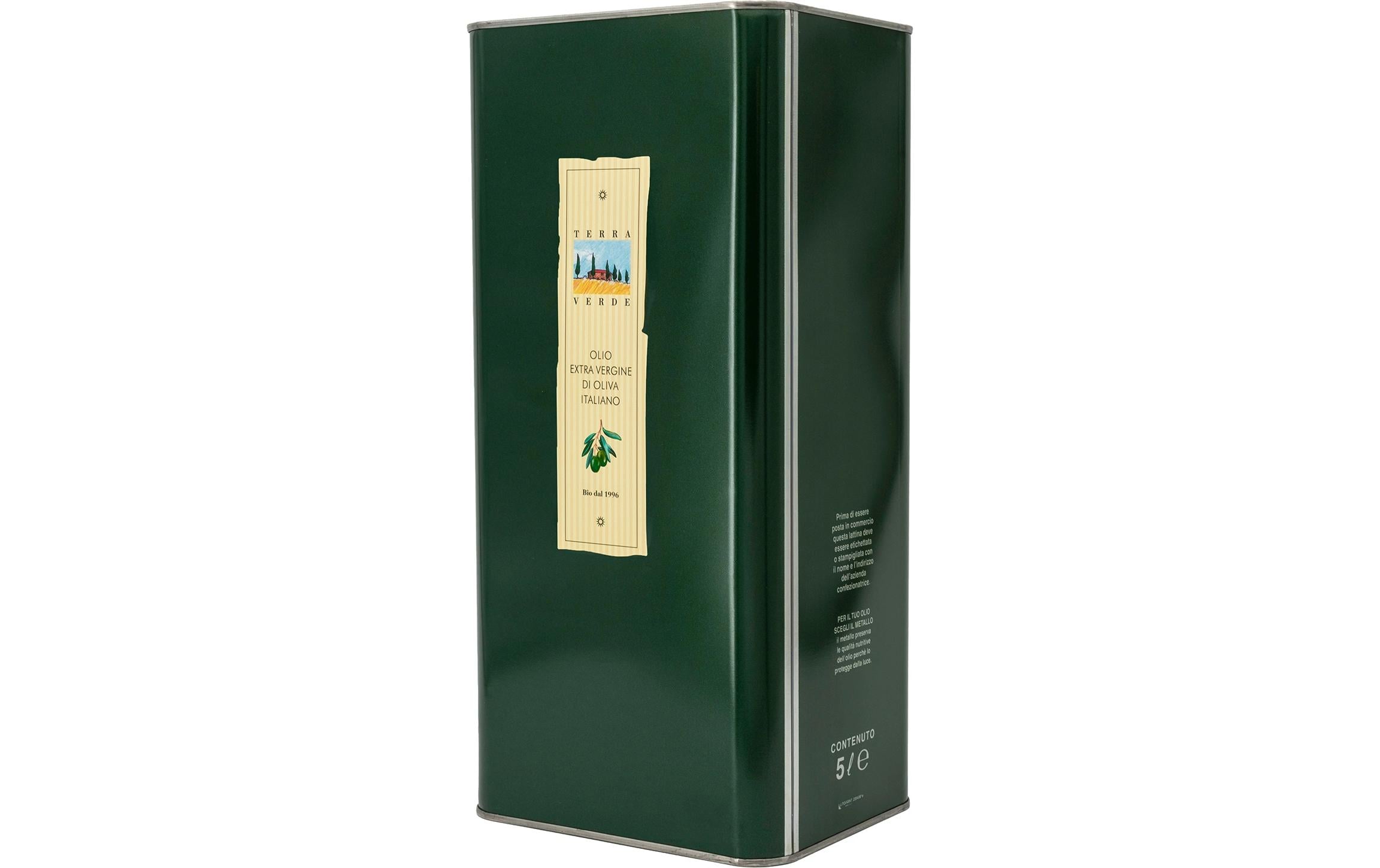 Olio d'Oliva extra vergine 5 l<br>Erstklassiges, kaltgepresstes Olivenöl voller Geschmack und natürliche Frische