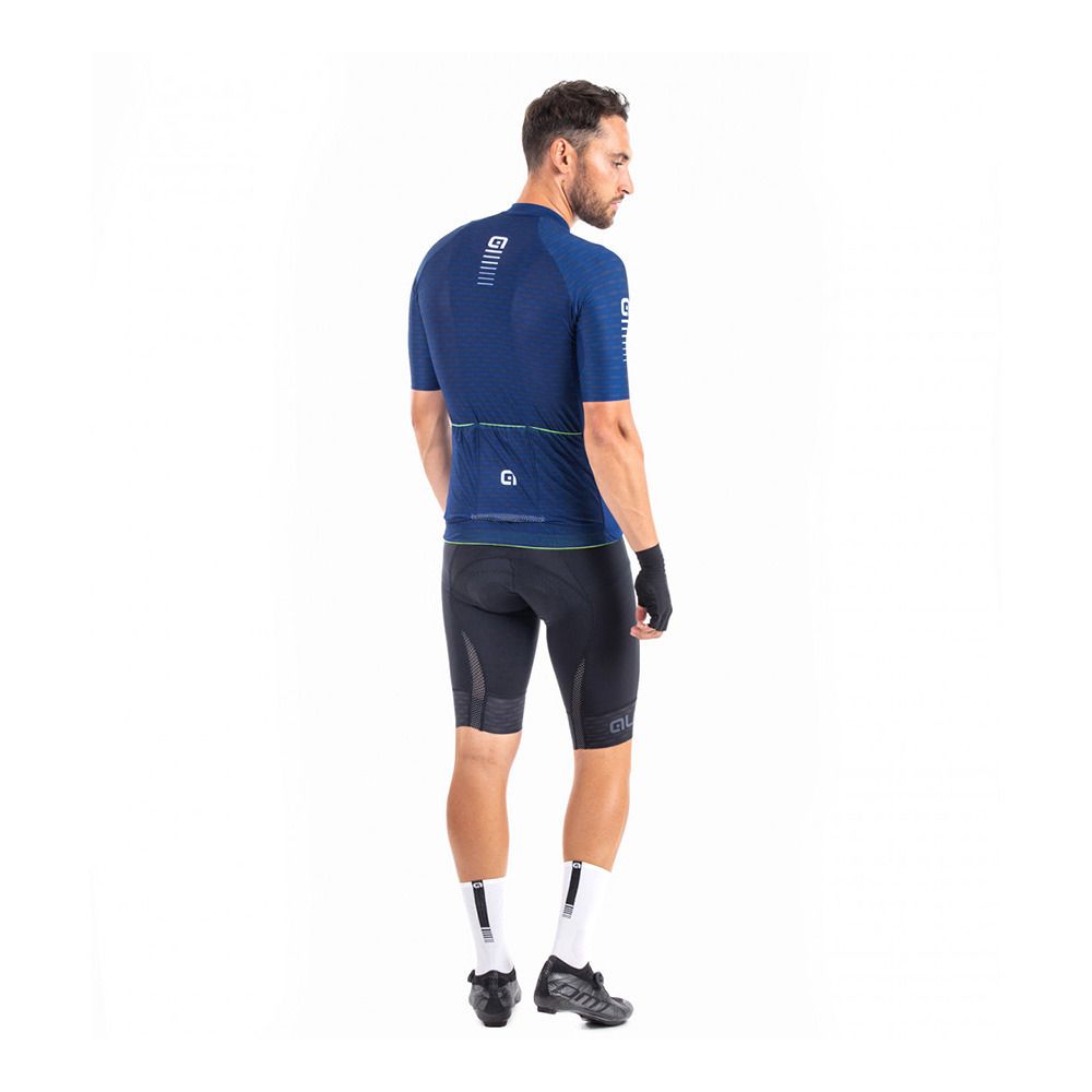 Ale GREEN ROAD - Maillot Homme blu-bianco/blue/white