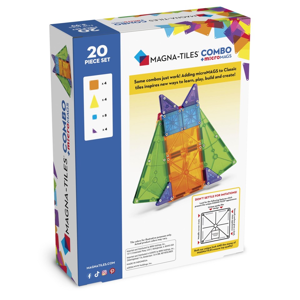 Magna-Tiles - microMAGS Kombi 20 stk
