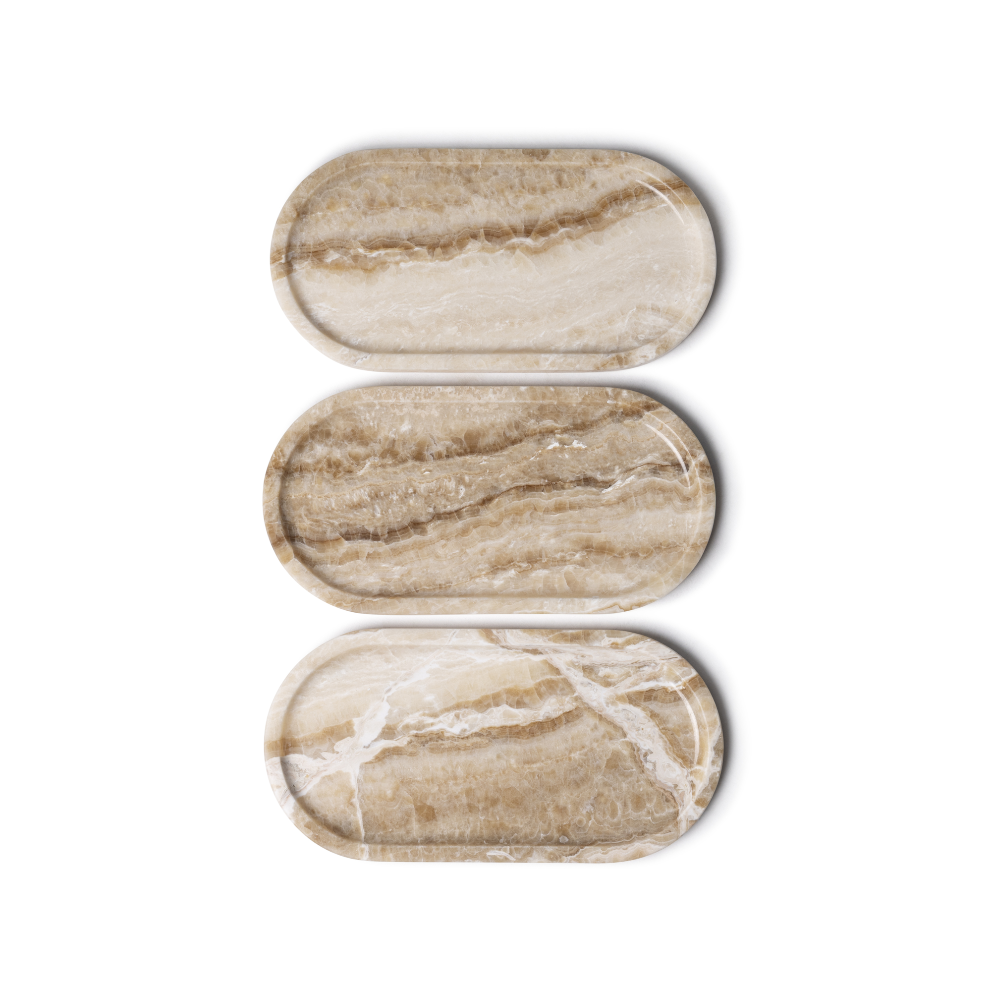 Dienblad Marmer Sandal Onyx ovaal 30x15cm