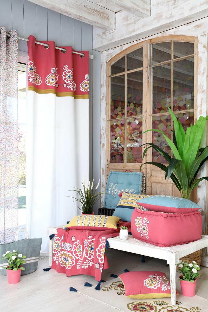AMARYLLIS RIDEAU 140X260CM MULTICOLORE