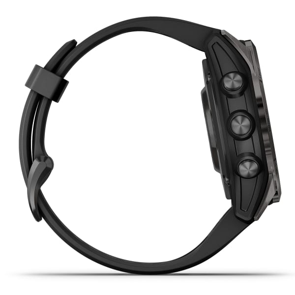 Montre cardio GPS GARMIN FENIX 7S PRO SAPPHIRE SOLAR SAPPHIRE SOLAR/CARBON GREY DLC TITANE/BLACK