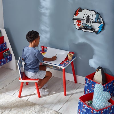 Marvel Spidey & His Amazing Friends Skrivebord med Stol, Rød
